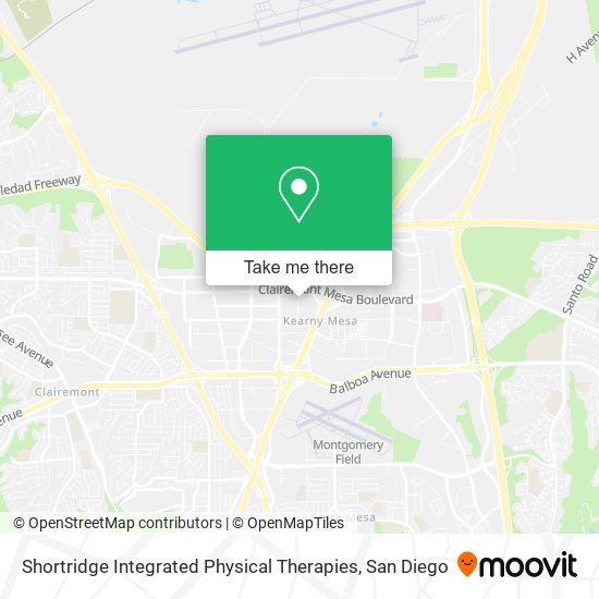 Shortridge Integrated Physical Therapies map