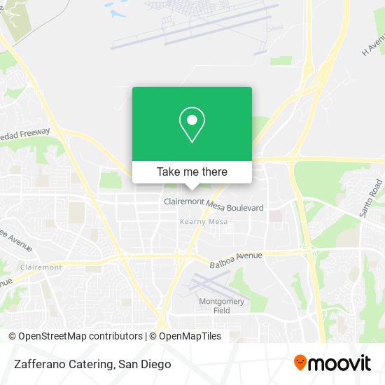 Zafferano Catering map
