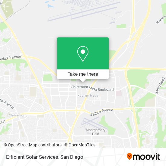 Efficient Solar Services map