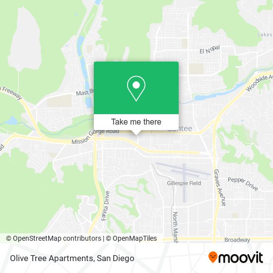 Mapa de Olive Tree Apartments