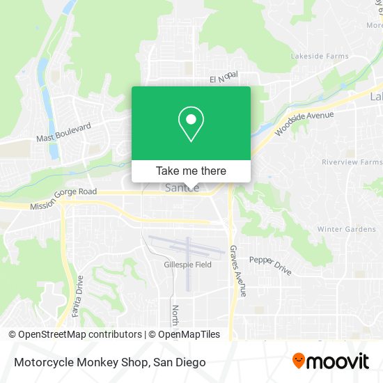 Motorcycle Monkey Shop map