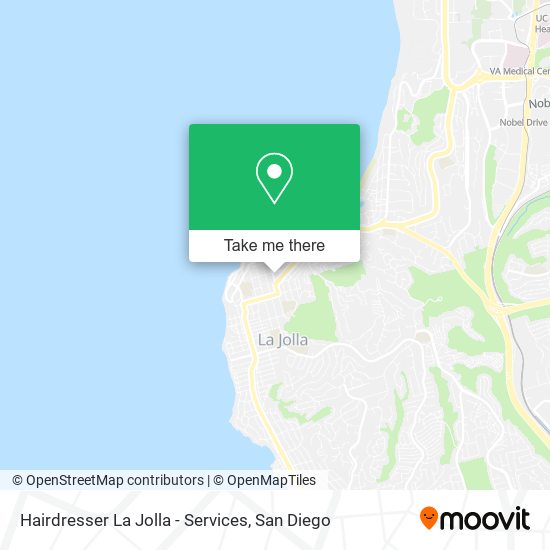 Mapa de Hairdresser La Jolla - Services