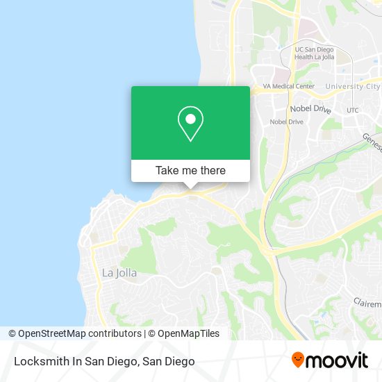 Locksmith In San Diego map