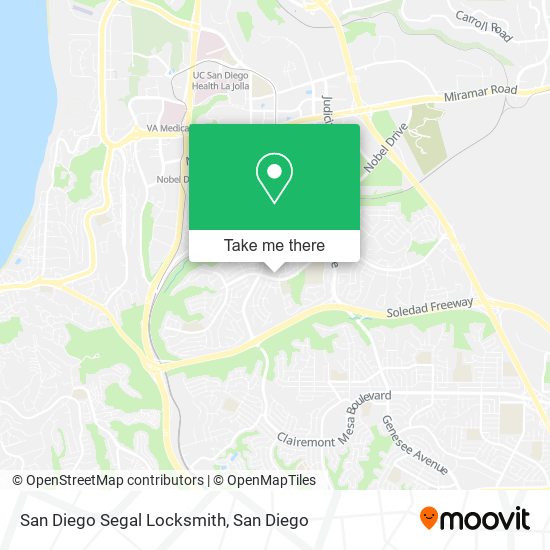 Mapa de San Diego Segal Locksmith