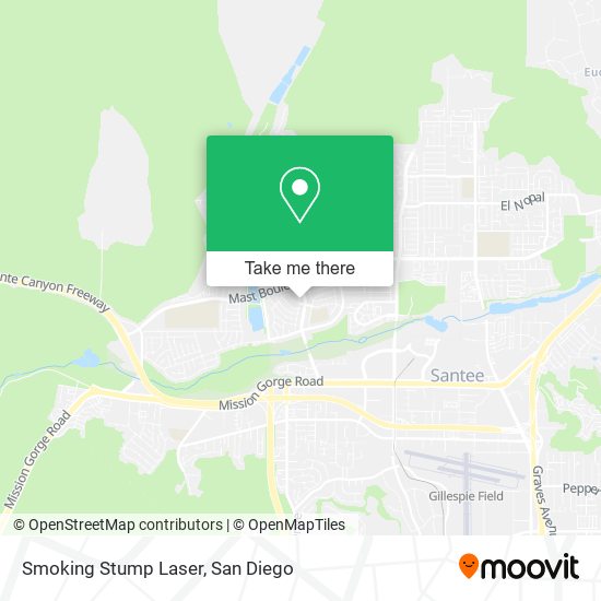 Smoking Stump Laser map