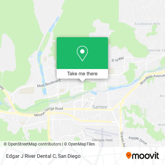 Edgar J River Dental C map