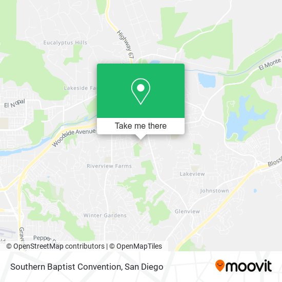 Southern Baptist Convention map