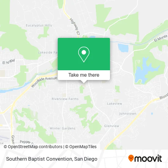 Southern Baptist Convention map