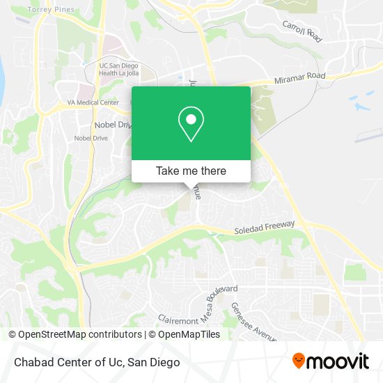 Chabad Center of Uc map