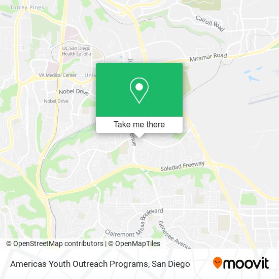 Americas Youth Outreach Programs map