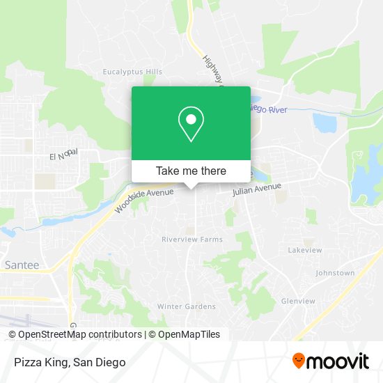 Mapa de Pizza King