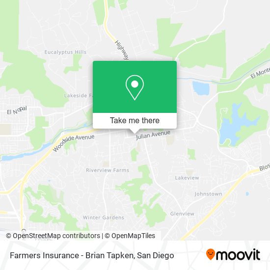 Farmers Insurance - Brian Tapken map