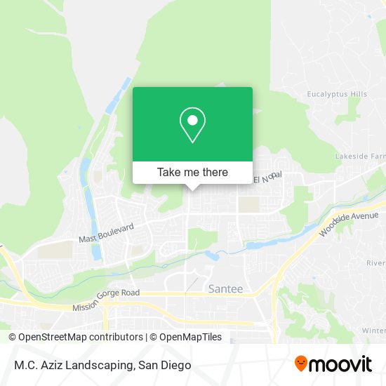 M.C. Aziz Landscaping map