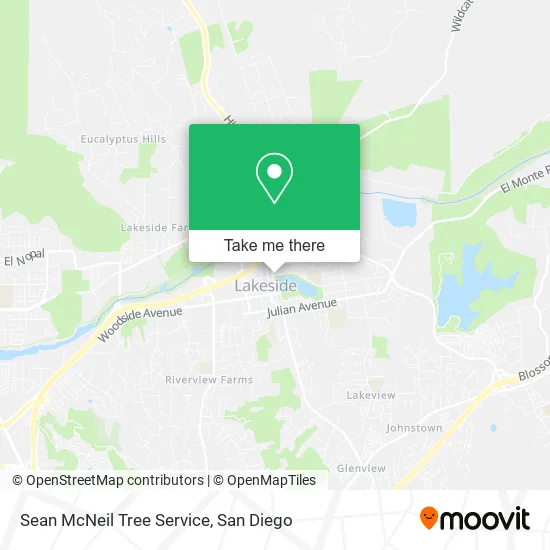 Sean McNeil Tree Service map