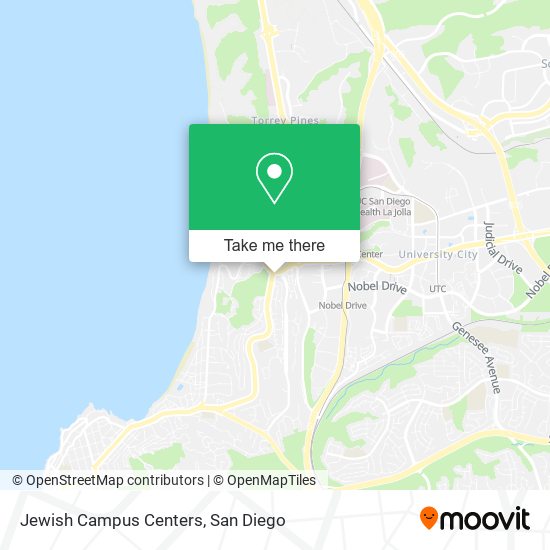 Jewish Campus Centers map