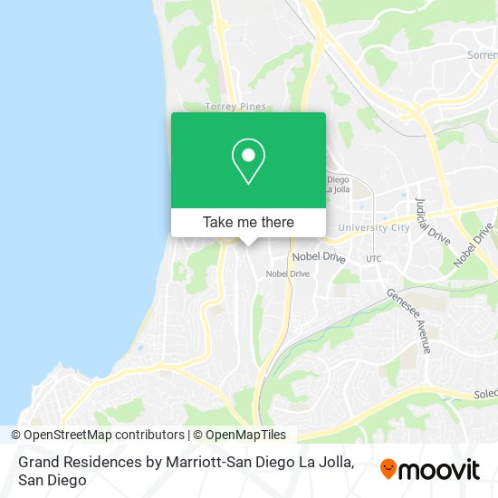 Mapa de Grand Residences by Marriott-San Diego La Jolla