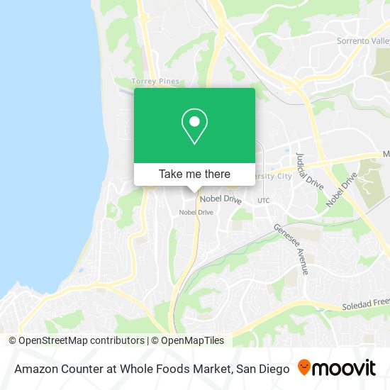 Mapa de Amazon Counter at Whole Foods Market