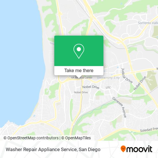 Washer Repair Appliance Service map