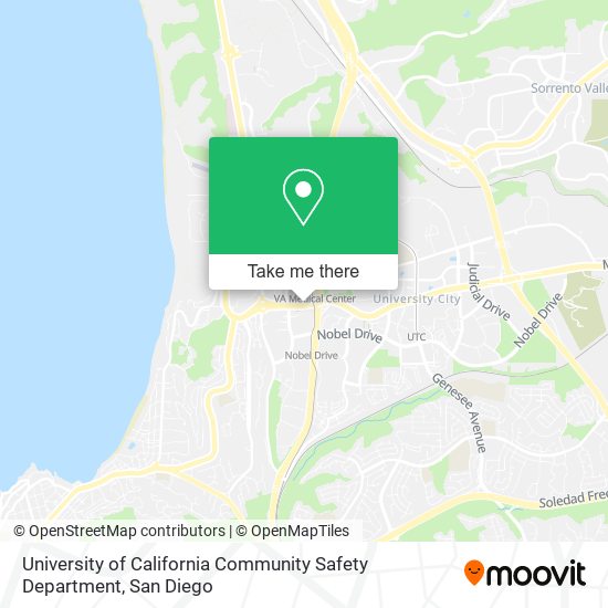 Mapa de University of California Community Safety Department