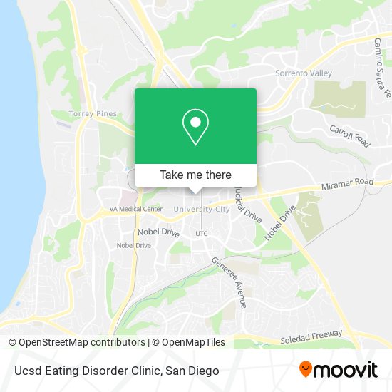 Ucsd Eating Disorder Clinic map