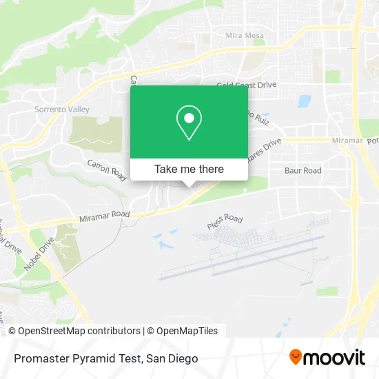 Mapa de Promaster Pyramid Test