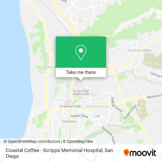 Coastal Coffee - Scripps Memorial Hospital map