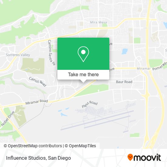 Influence Studios map