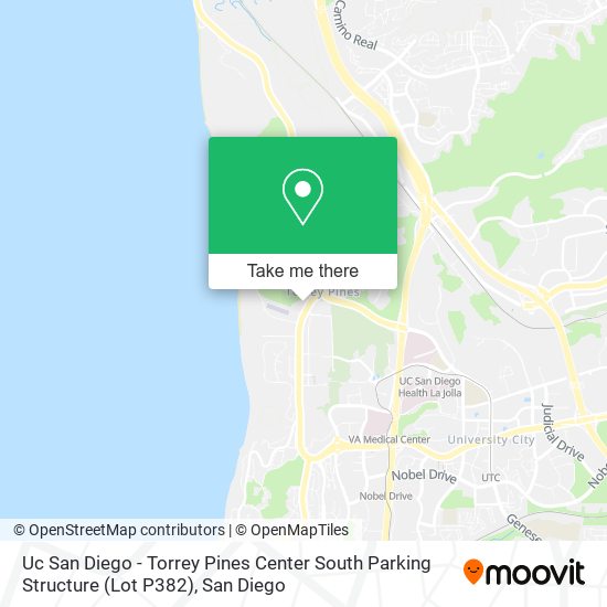 Uc San Diego - Torrey Pines Center South Parking Structure (Lot P382) map