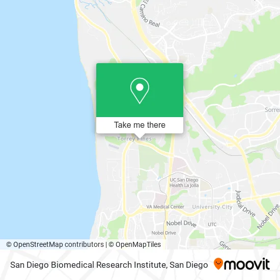 Mapa de San Diego Biomedical Research Institute