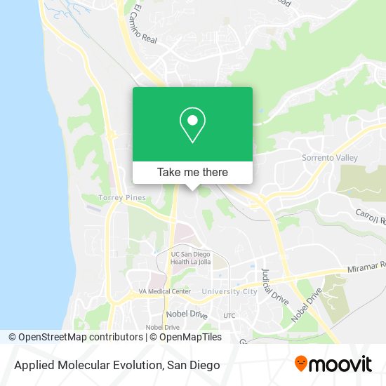 Applied Molecular Evolution map