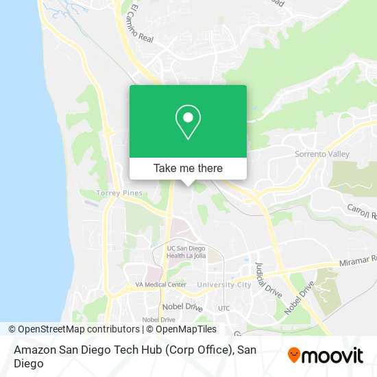 Mapa de Amazon San Diego Tech Hub (Corp Office)