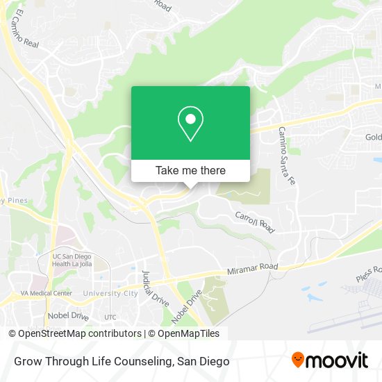 Grow Through Life Counseling map