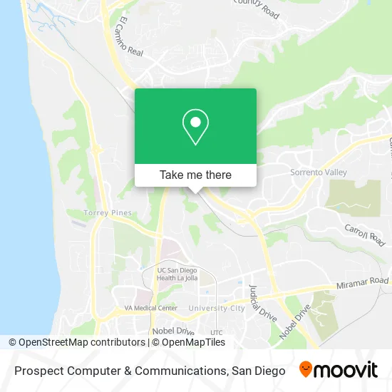 Mapa de Prospect Computer & Communications