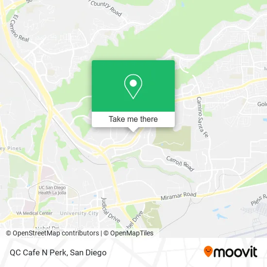 QC Cafe N Perk map