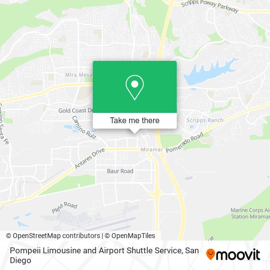 Pompeii Limousine and Airport Shuttle Service map