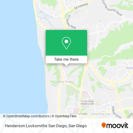 Mapa de Henderson Locksmiths San Diego