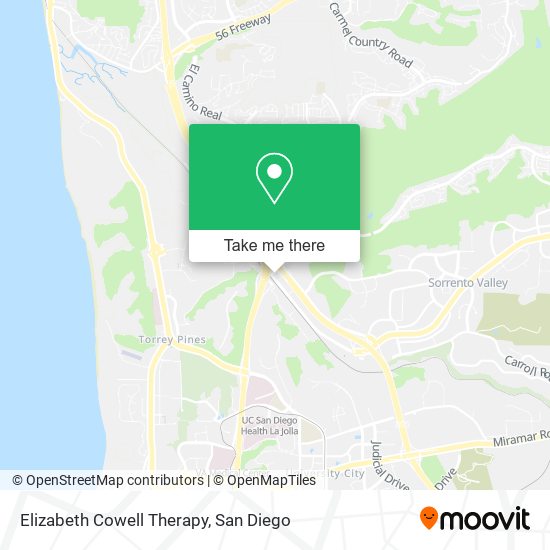 Elizabeth Cowell Therapy map