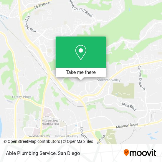 Able Plumbing Service map