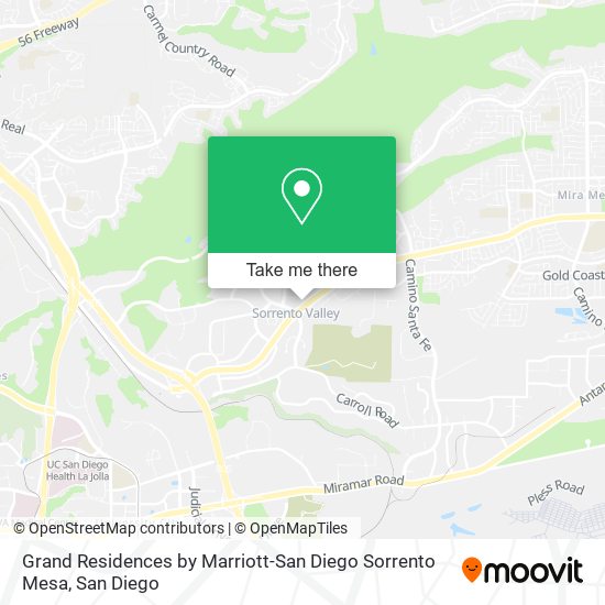 Grand Residences by Marriott-San Diego Sorrento Mesa map