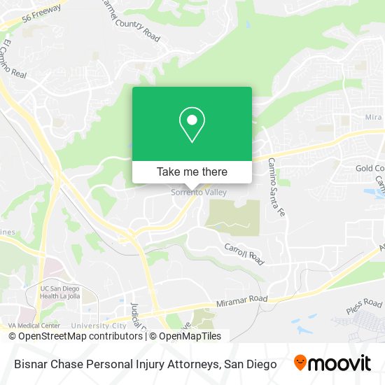 Mapa de Bisnar Chase Personal Injury Attorneys