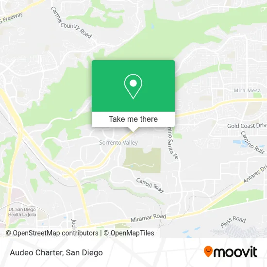 Audeo Charter map