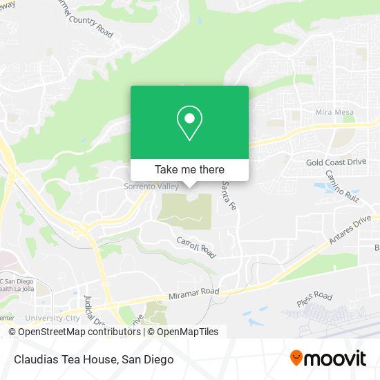 Mapa de Claudias Tea House