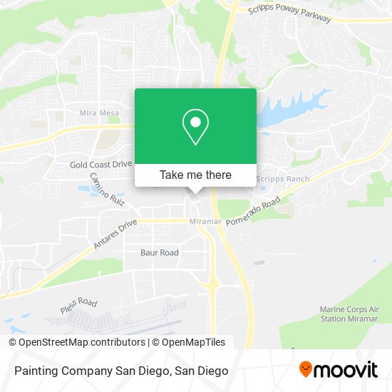 Painting Company San Diego map