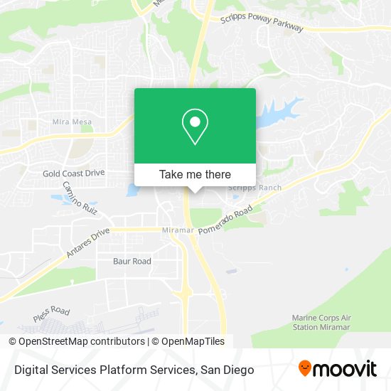Digital Services Platform Services map