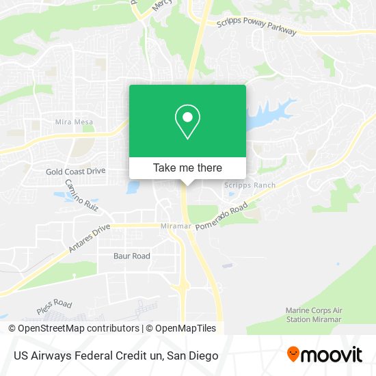 US Airways Federal Credit un map