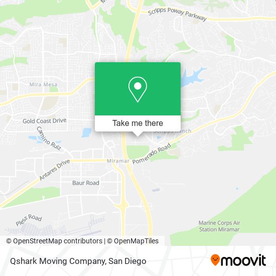 Qshark Moving Company map