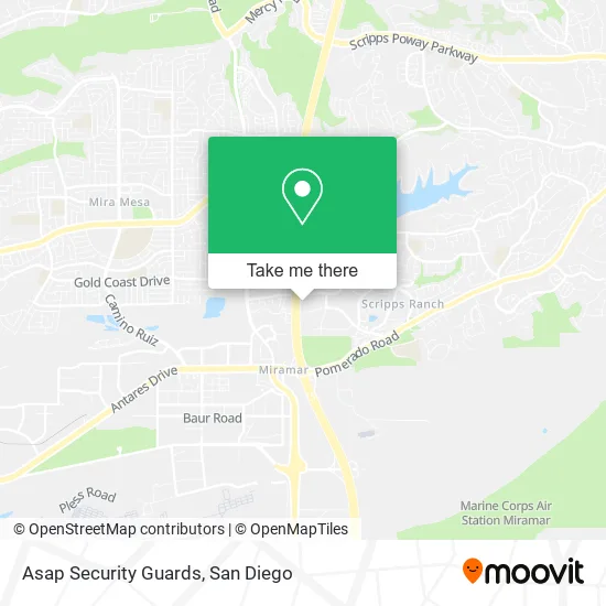 Mapa de Asap Security Guards
