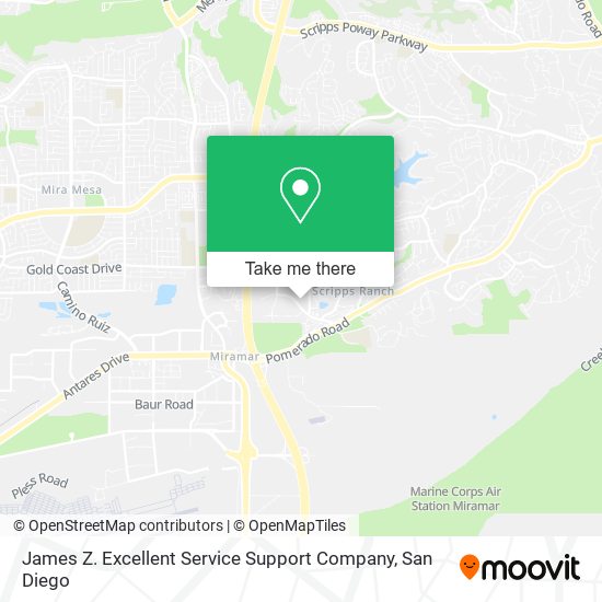 James Z. Excellent Service Support Company map