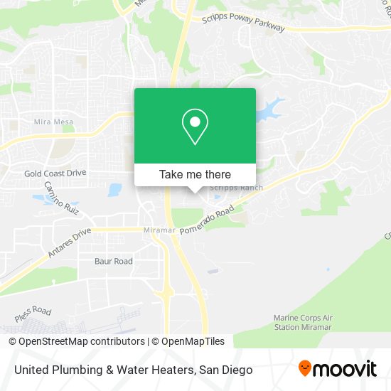 Mapa de United Plumbing & Water Heaters