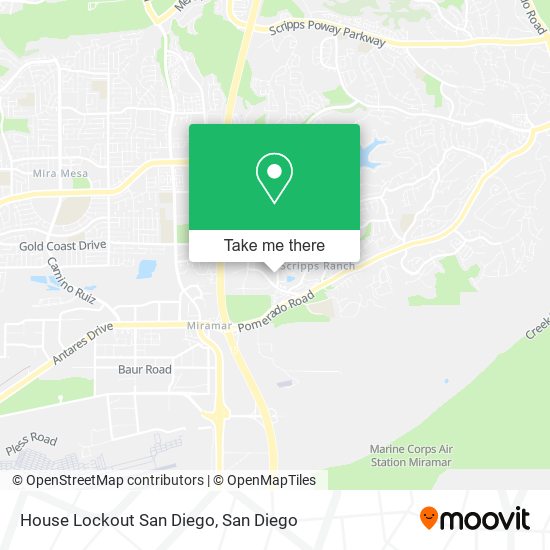 House Lockout San Diego map